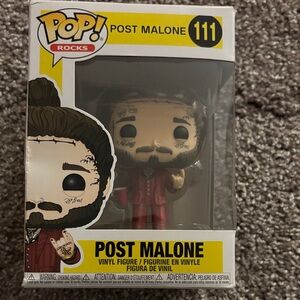 Funko Pop Rocks Post Malone in Red Suit